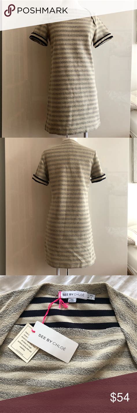 see by chloe striped dress|see by chloe dresses sale.